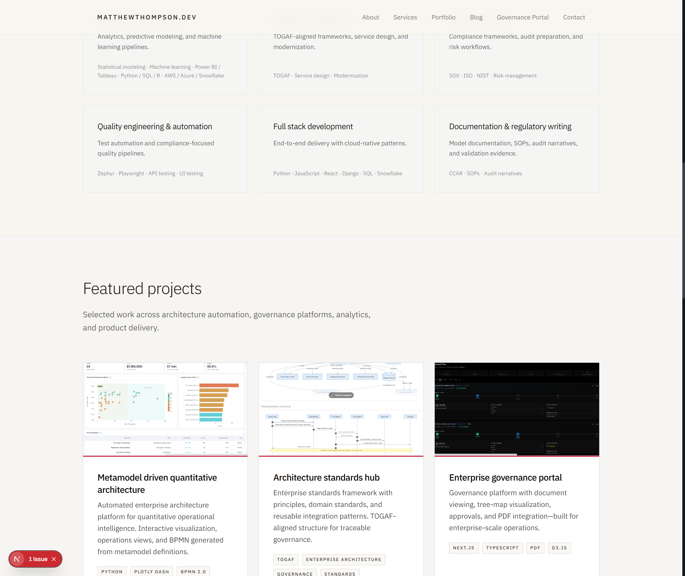 This website — portfolio platform preview - Preview 2